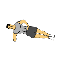 Isometric exercises - prone bridge