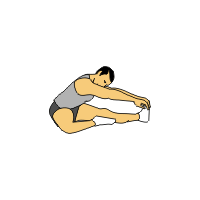 Golf stretching - hamstring stretch