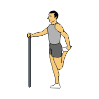 Golf stretching - hamstring stretch