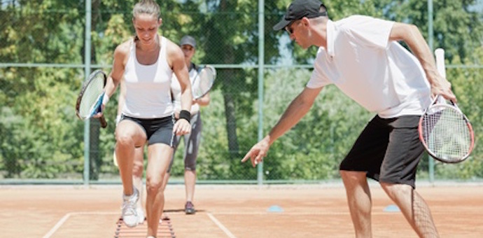 Tennis fitness banner